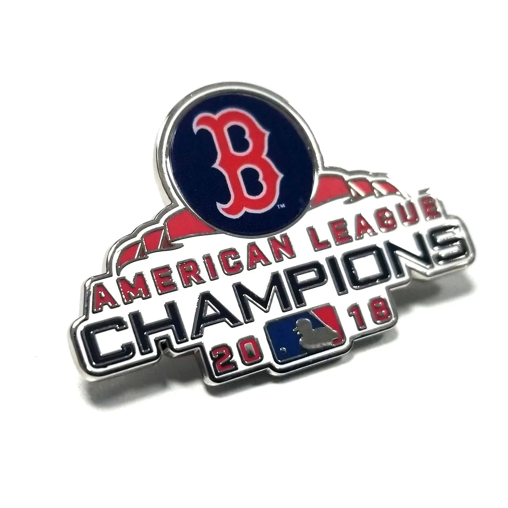 2018 MLB American League Champions Label Pin Boston Red Sox 