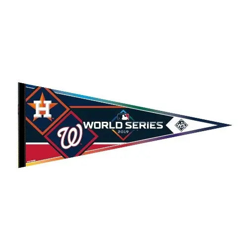 2019 MLB World Series Houston Astros Washington Nationals Dueling Classic Pennant 