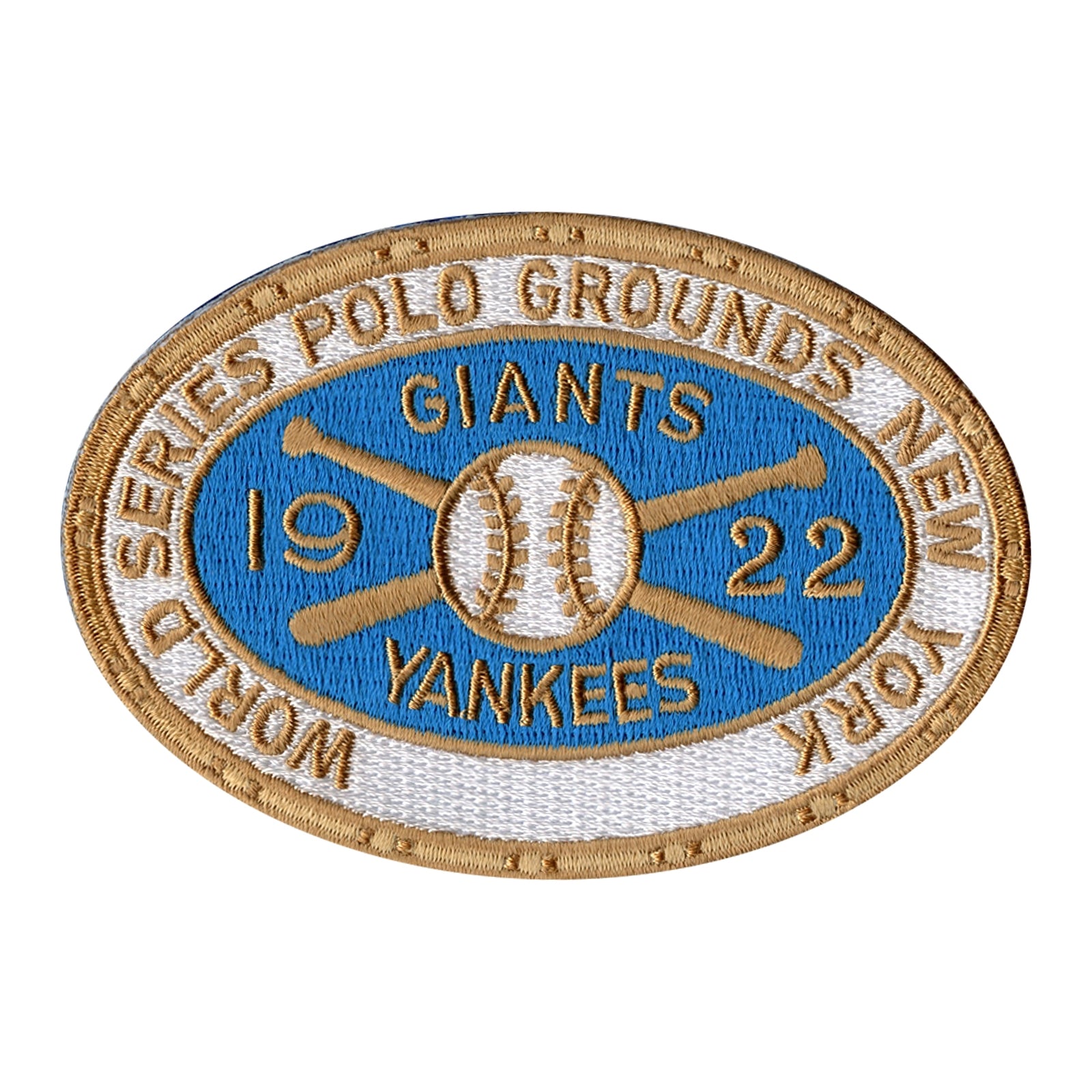 1922 New York Giants Yankees Polo Grounds MLB World Series Jersey Logo Patch 