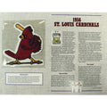 1956 St. Louis Cardinals Willabee & Ward Patch With Stat Card 