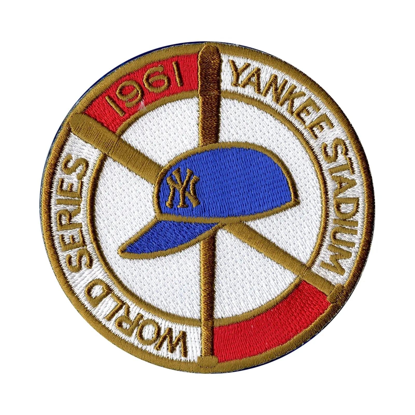 1961 MLB World Series Jersey Patch New York Yankee Stadium 