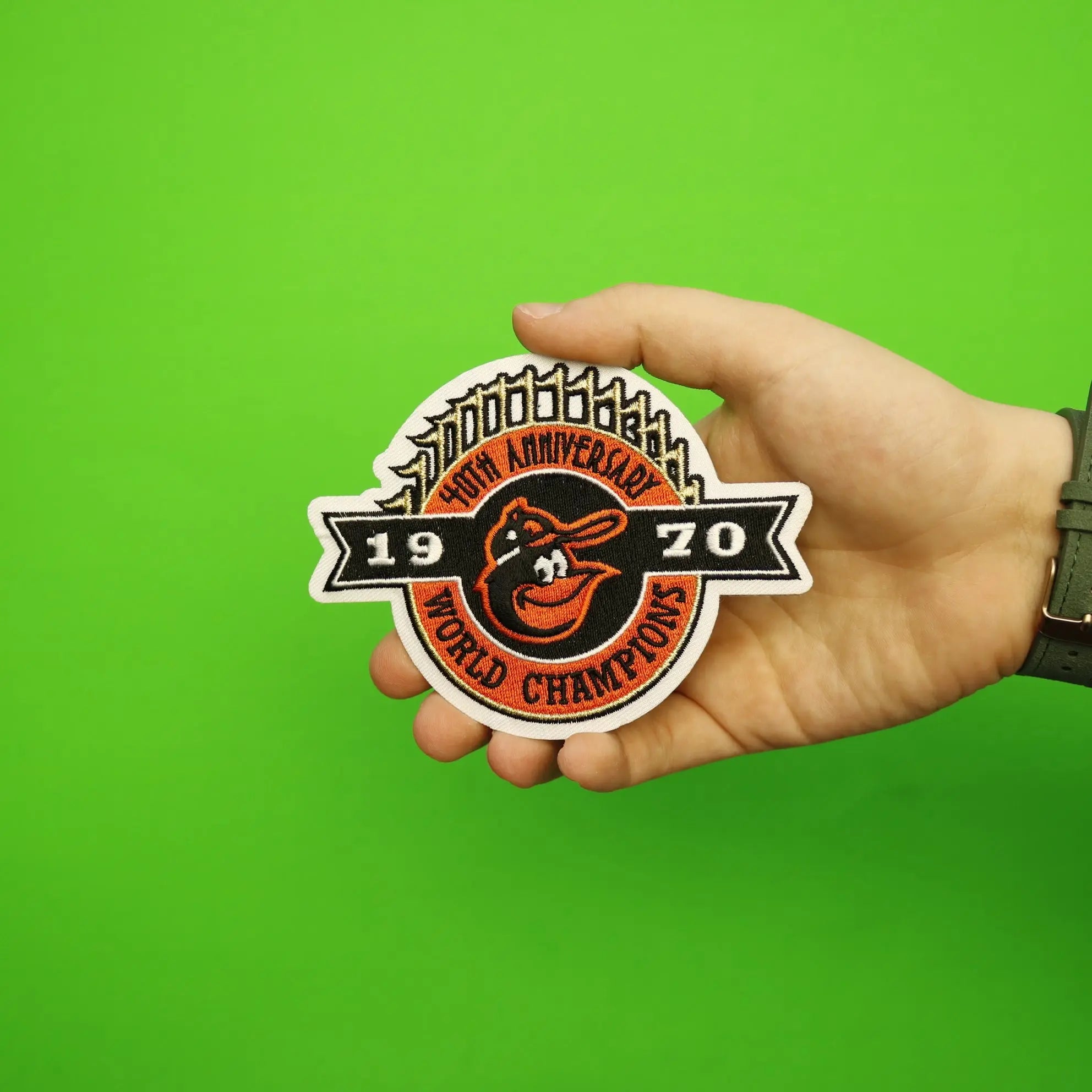1970 World Champions 40th Anniversary Baltimore Orioles Jersey Patch 