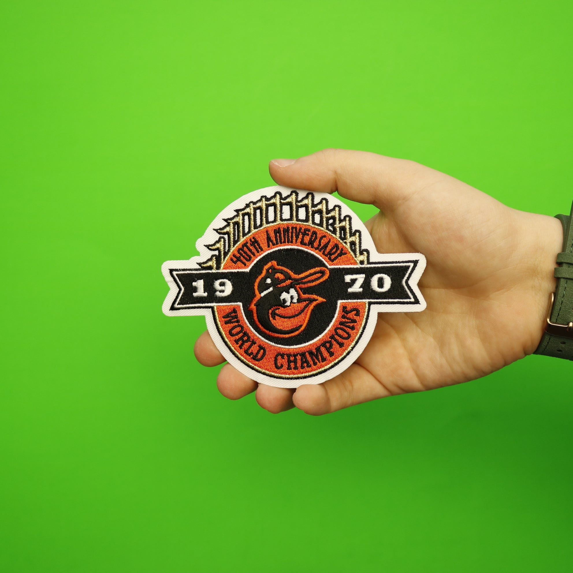 1970 World Champions 40th Anniversary Baltimore Orioles Jersey Patch