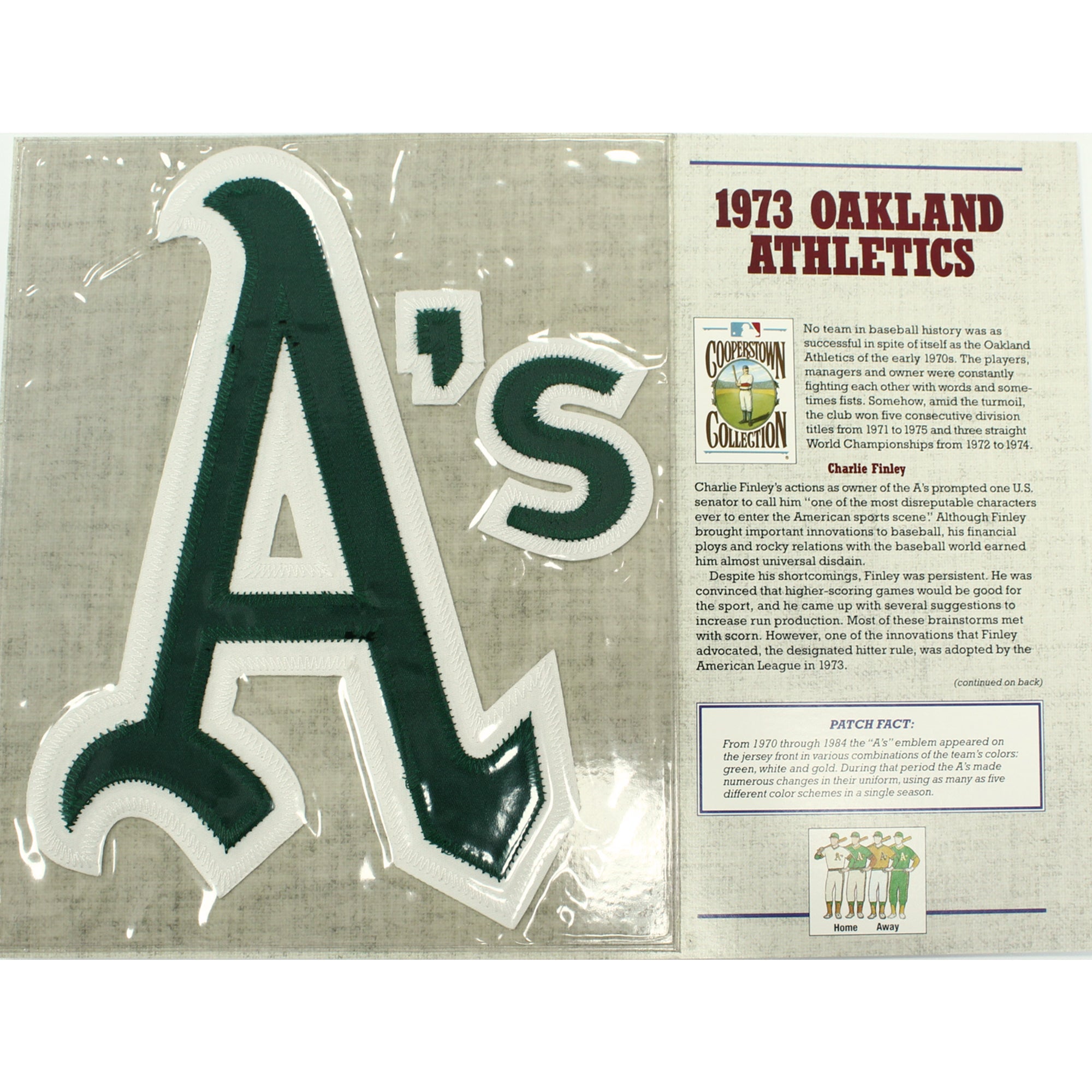 Oakland Athletics 1973 Patch Stat Card Cooperstown Willabee & Ward – Denver  Autographs