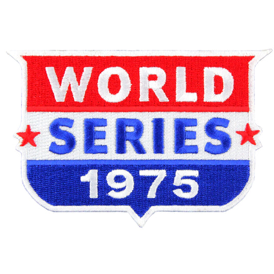 1975 MLB World Series Logo Jersey Patch Cincinnati Reds vs. Boston Red Sox 