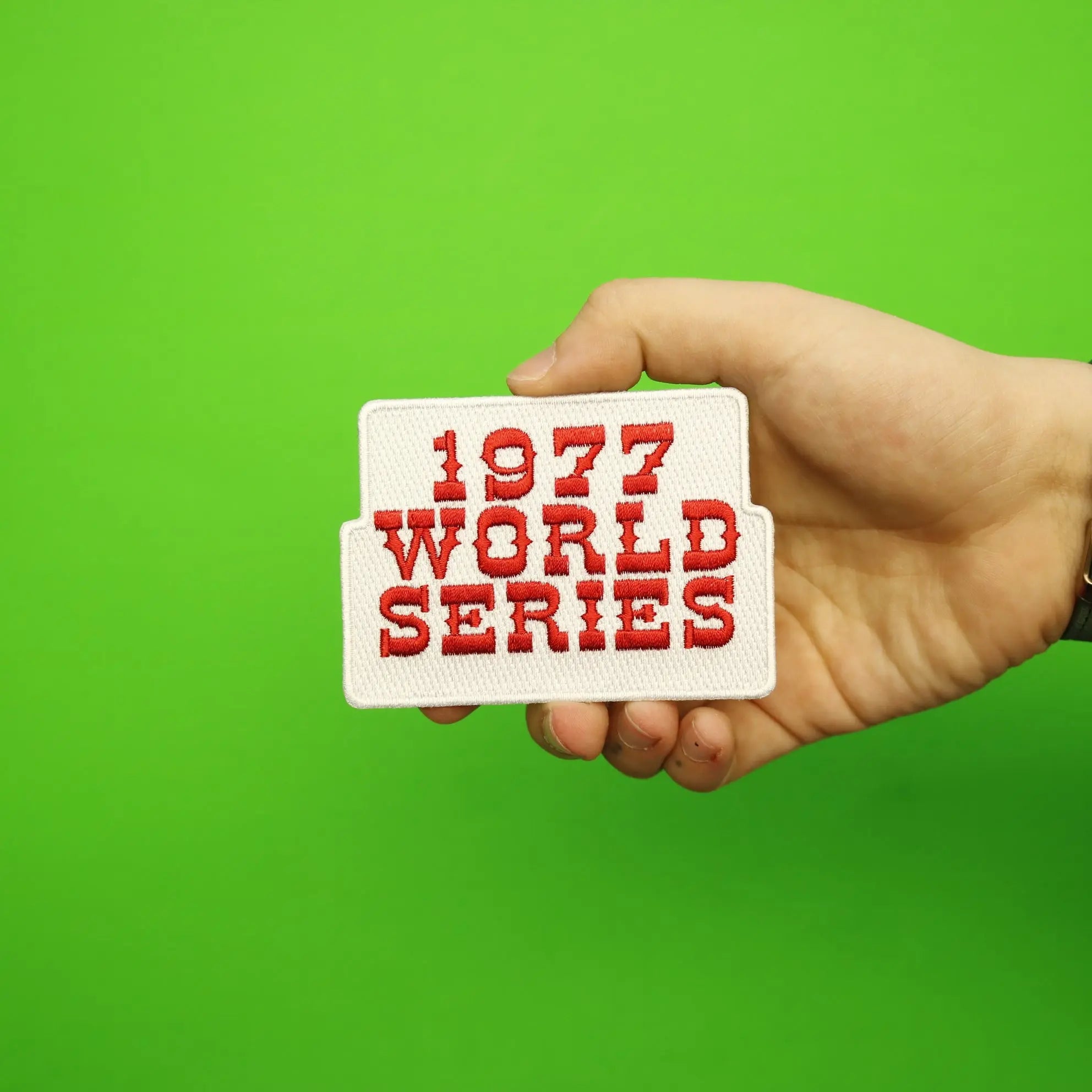 1977 MLB World Series Logo Jersey Patch Los Angeles Dodgers vs. New York Yankees 