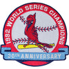 2012 St Louis Cardinals 30th Anniversary Reunion 1982 MLB World Series Champions Jersey Patch 