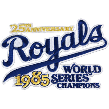 1985 MLB World Series Champions 25th Anniversary Kansas City Royals Jersey Patch 