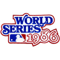1986 MLB World Series Logo Jersey Patch New York Mets vs. Boston Red Sox 