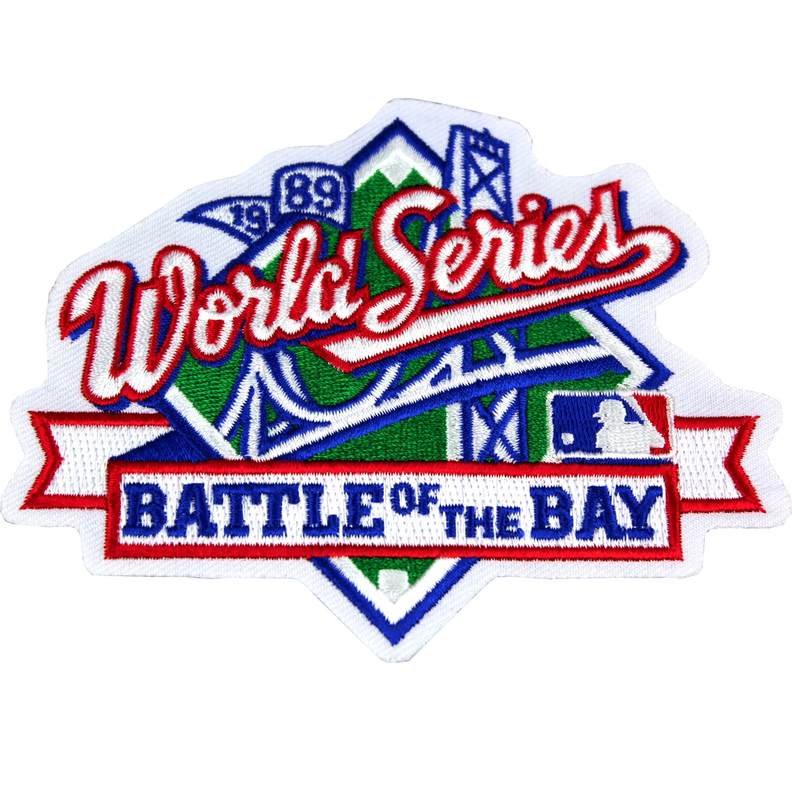 1989 MLB World Series Logo Jersey Patch Battle of the Bay San Francisco Giants vs. Oakland Athletics 