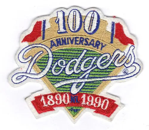 1990年代大リーグロゴ記念ステッカー Los Angeles Dodgers他 1990 Los Angeles Dodgers 100th Anniversary Jersey Patch – Patch