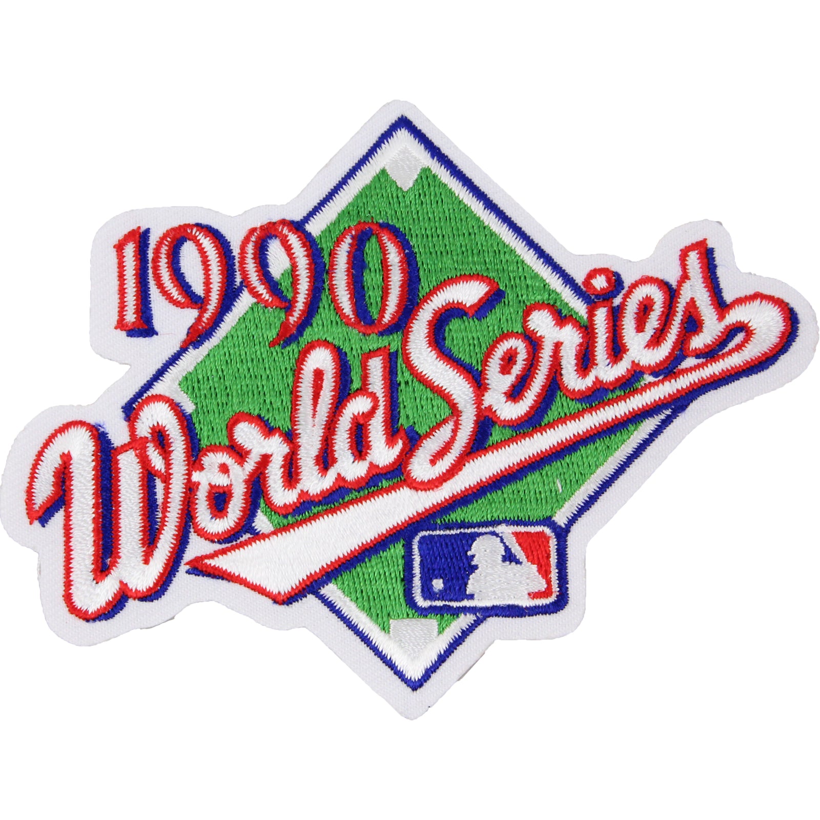 1990 MLB World Series Logo Jersey Patch Cincinnati Reds vs Oakland Athletics A's 