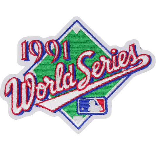 1991 MLB World Series Logo Jersey Patch Atlanta Braves vs. Minnesota Twins 