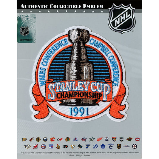 1991 NHL Stanley Cup Final Championship Jersey Patch Pittsburgh Penguins vs. Minnesota North Stars 