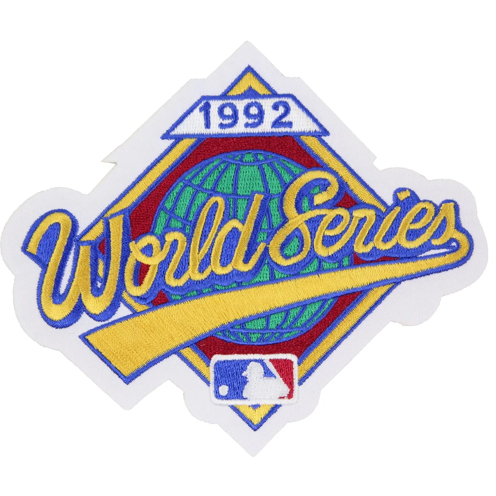 1992 MLB World Series Jersey Patch Atlanta Braves Toronto Blue
