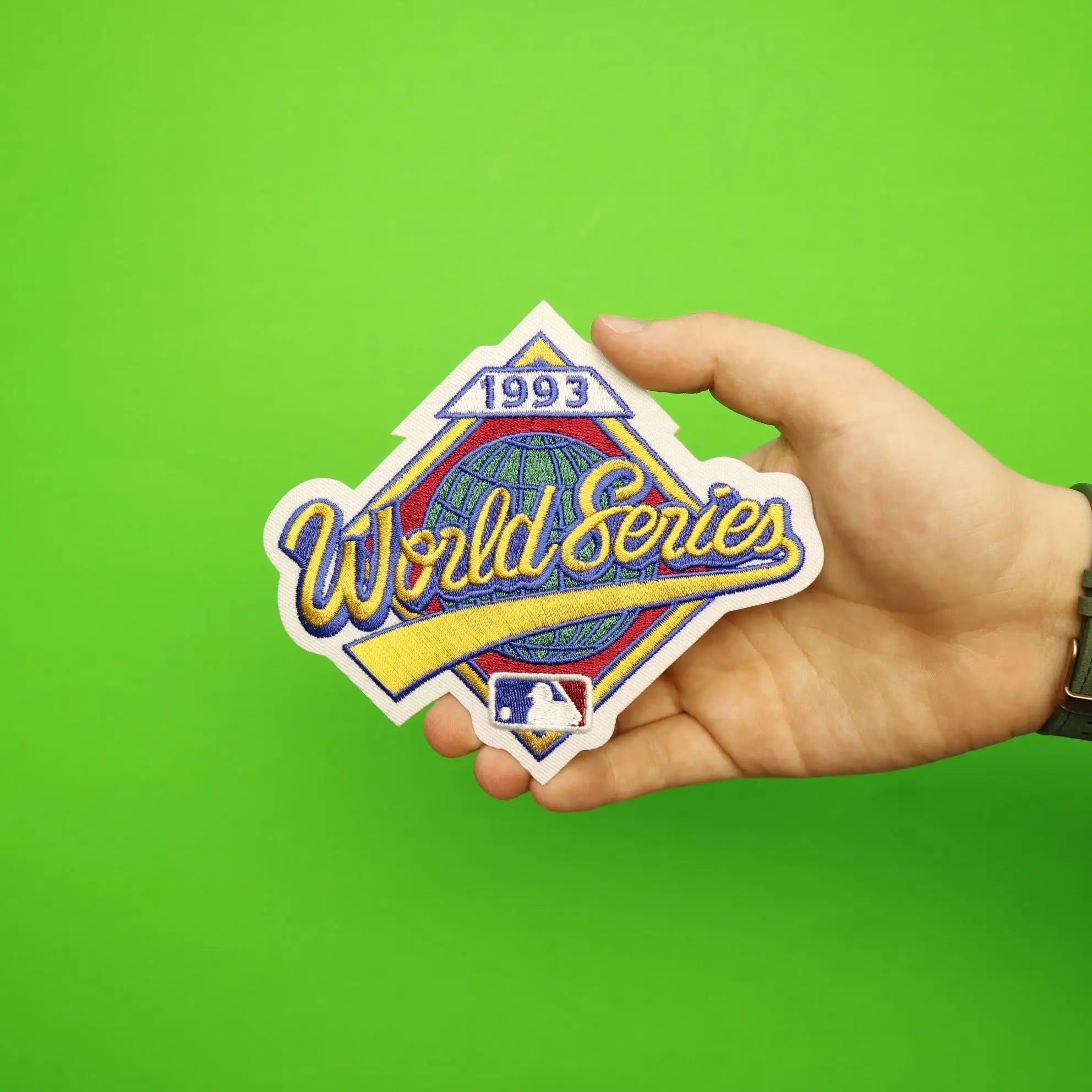 1993 MLB World Series Logo Jersey Patch Philadelphia Phillies vs. Toronto Blue Jays 