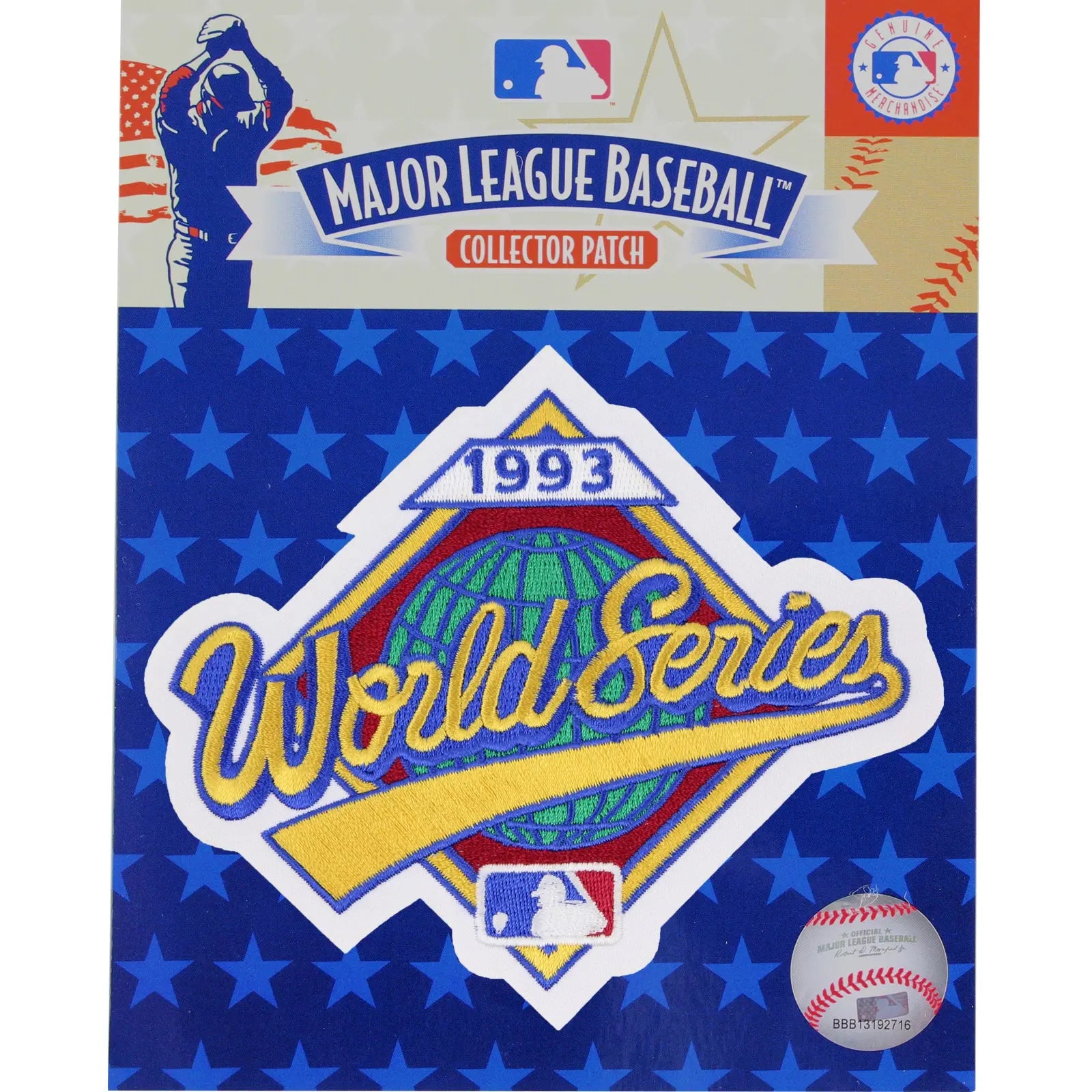 1993 MLB World Series Logo Jersey Patch Philadelphia Phillies vs