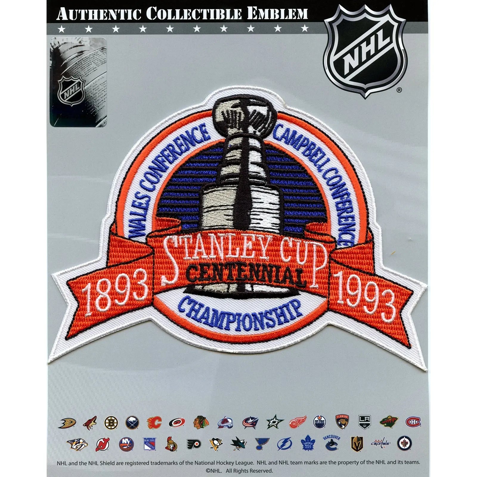 1993 NHL Stanley Cup Final Championship Centennial Jersey Patch