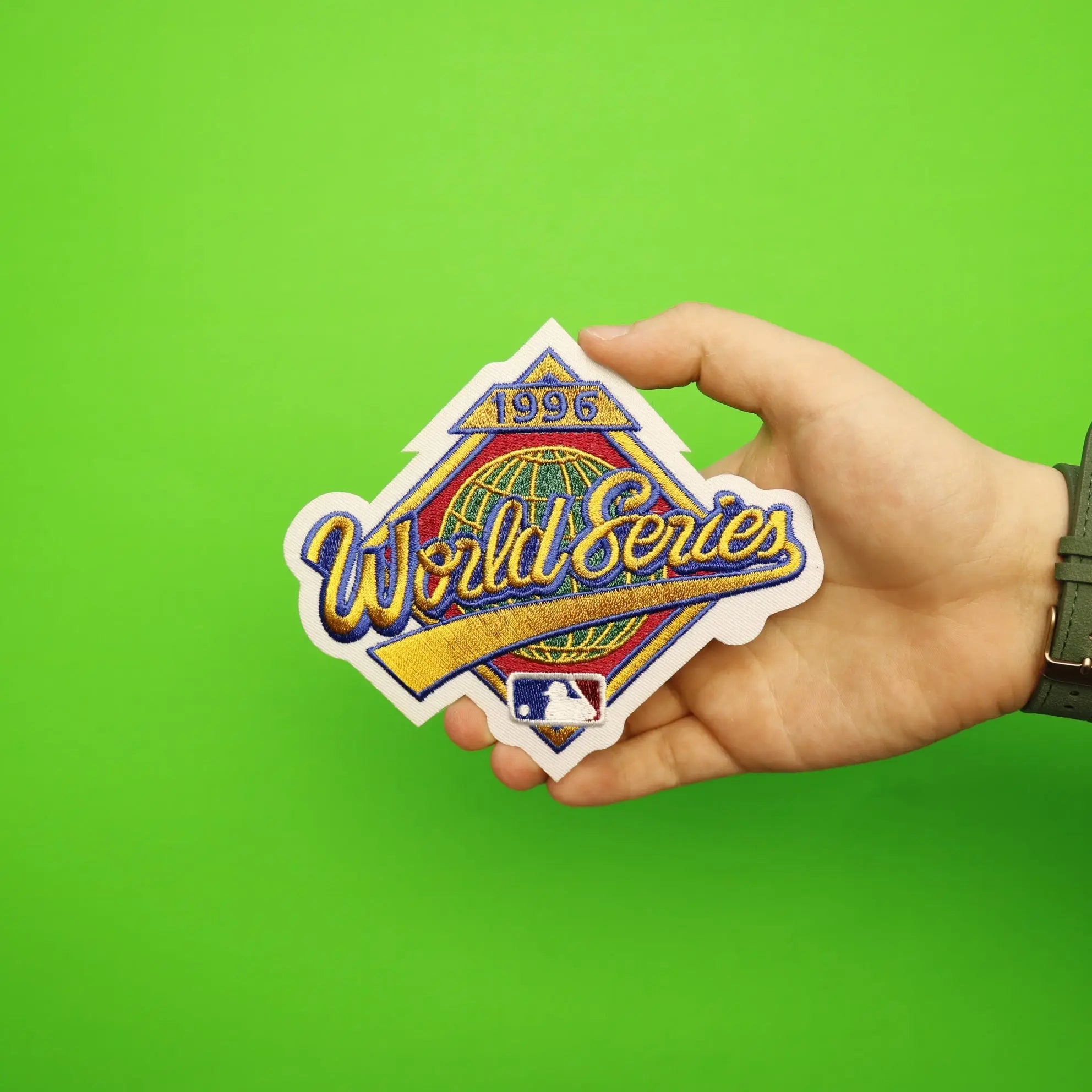 1996 MLB World Series Logo Jersey Patch Atlanta Braves vs. New