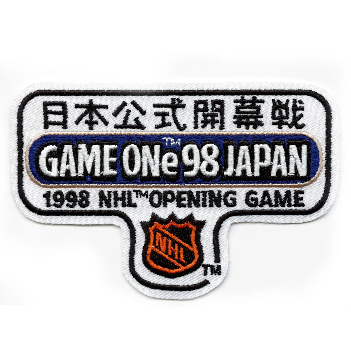 1998 NHL Game One in Japan Patch Opening Game San Jose Sharks Calgary ...