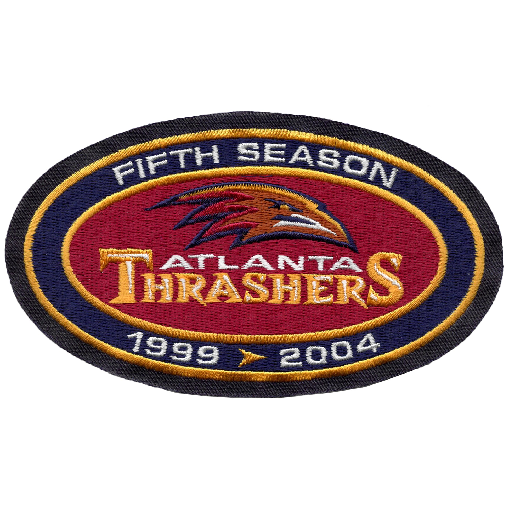 2003-04 Atlanta Thrashers 5th Season Team Anniversary Patch (Blue Ver.)