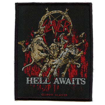 2009 Slayer Hell Awaits Woven Sew On Patch 