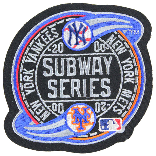 2000 Subway MLB World Series Championship Logo Jersey Patch New York Mets Yankees 