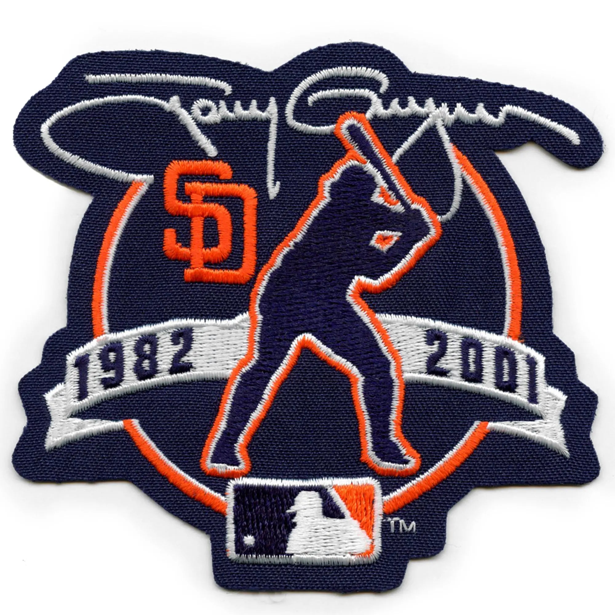 2001 Tony Gwynn San Diego Padres Retirement Jersey Patch