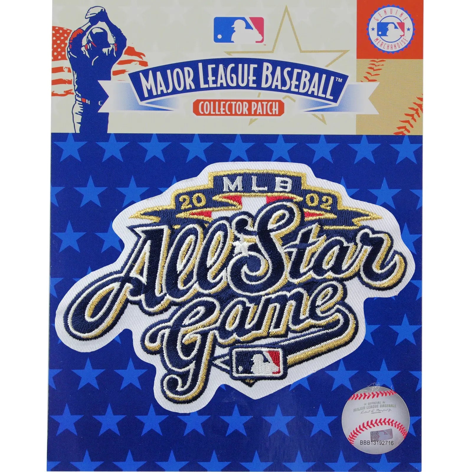 2002 MLB All-star Game Jersey Sleeve Patch In Milwaukee Brewers
