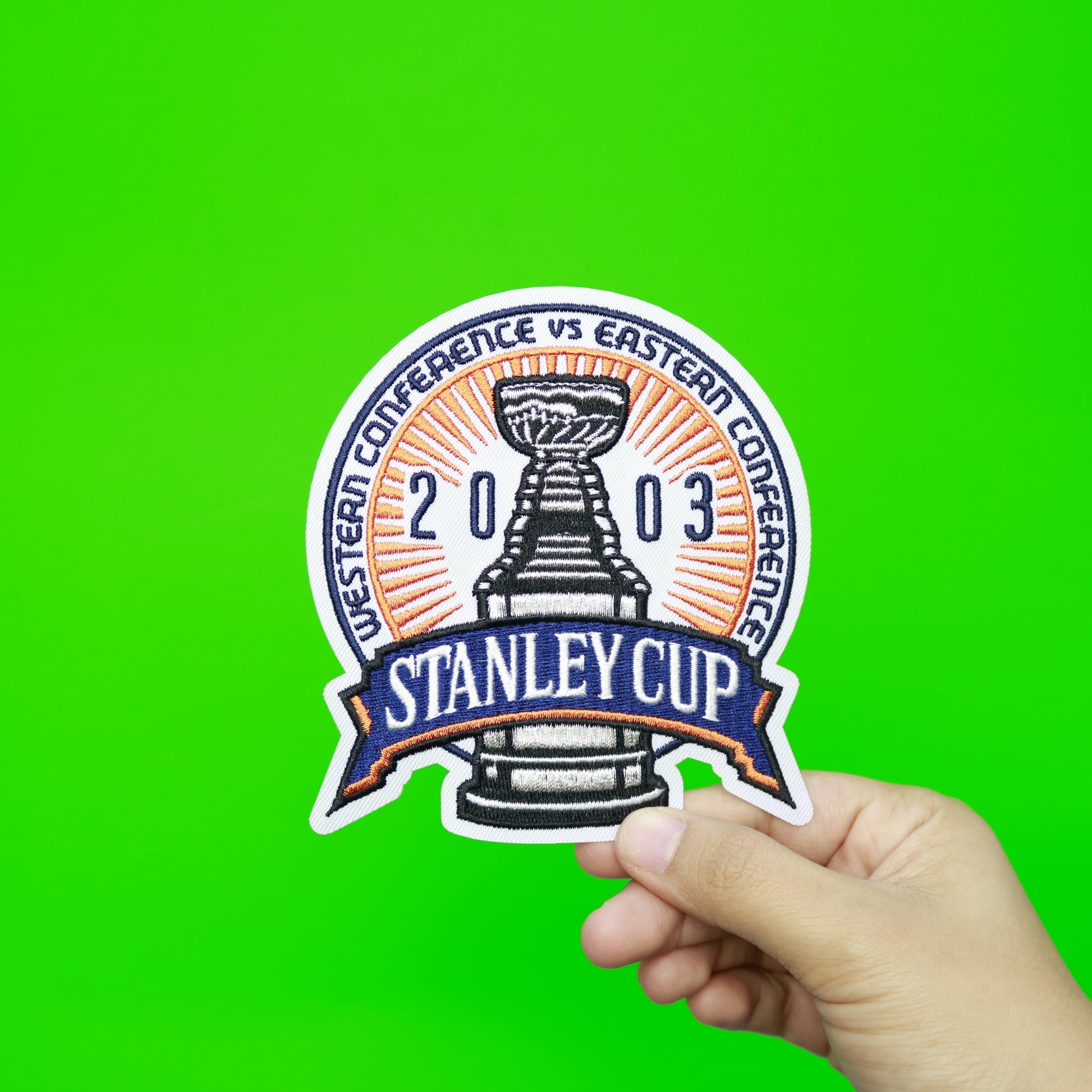 2003 NHL Stanley Cup Jersey Patch Anaheim Ducks vs. New Jersey Devils 