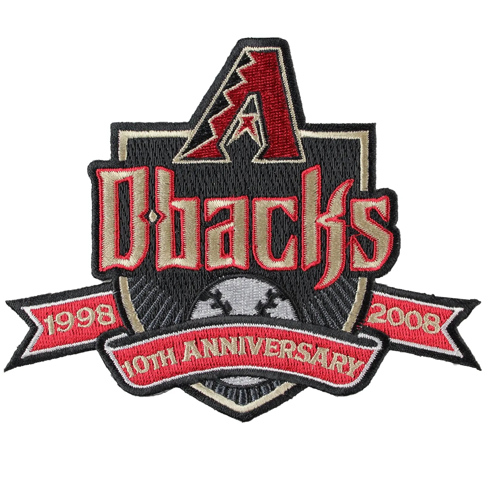 Diamondbacks Patch 2008 Arizona Diamondbacks 10th Anniversary Patch Black Border – Patch ...