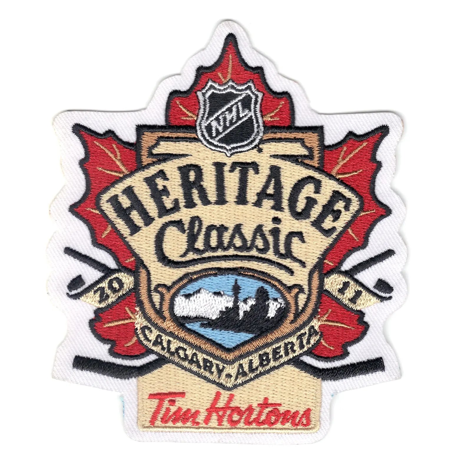 2011 NHL Heritage Classic Game Logo Jersey Patch Tim Hortons Version 