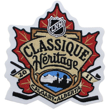 2011 NHL Heritage Classic Game Logo Patch French Version (Calgary Flames vs. Montreal Canadiens) 
