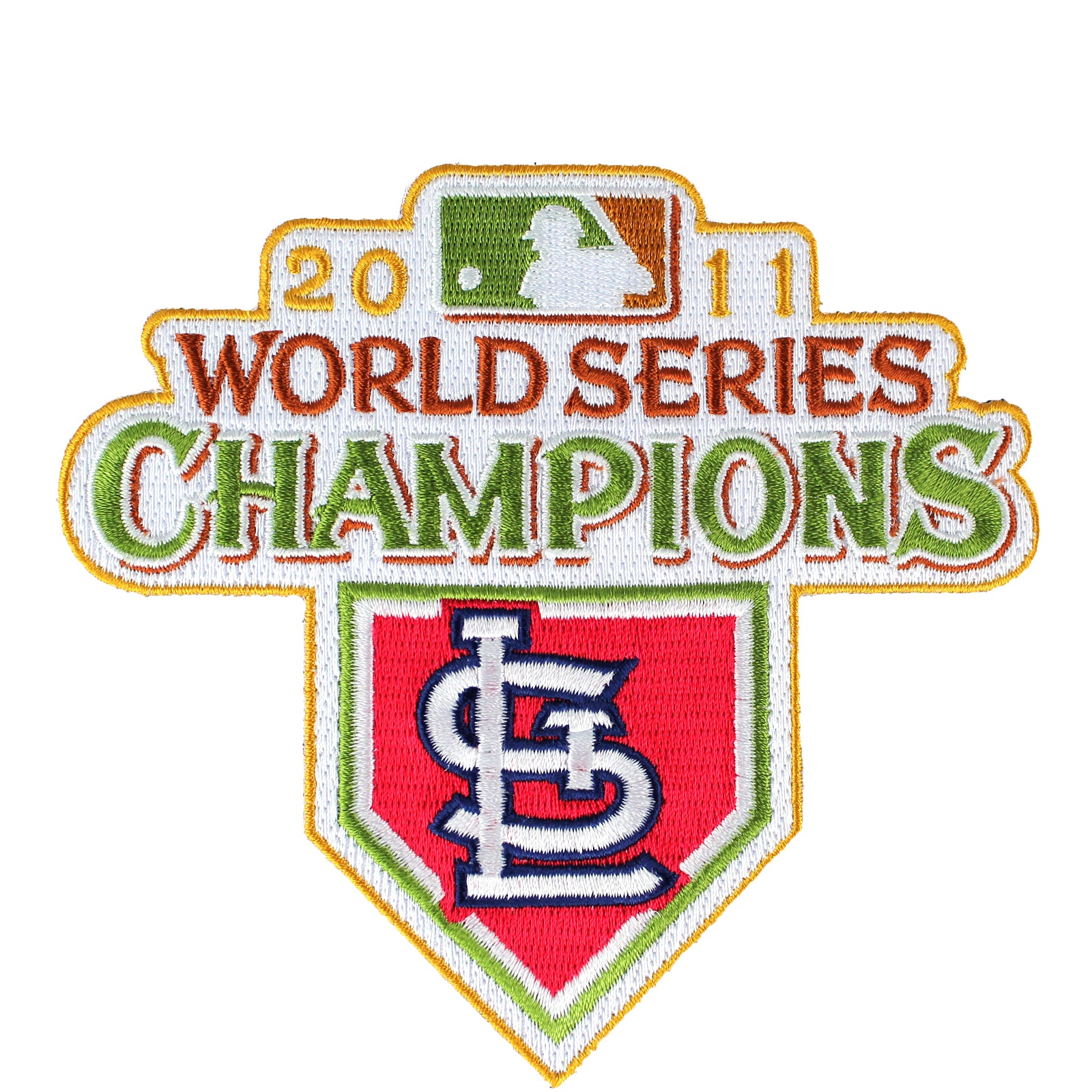 St. Louis Cardinals Custom World Series Champions White Gold Jersey