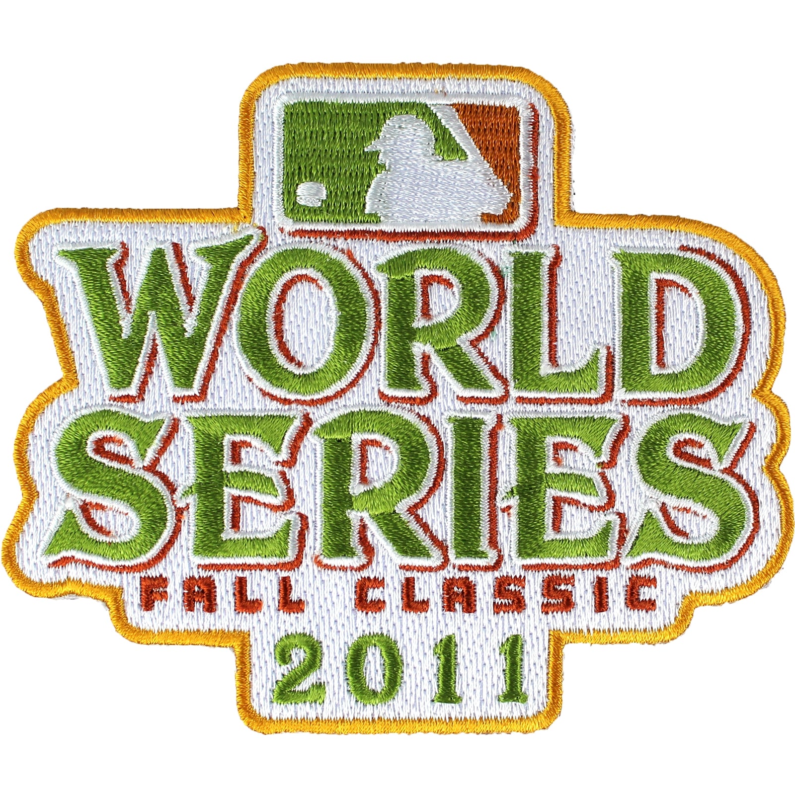 2011 MLB World Series Logo Jersey Sleeve Patch Fall Classic St. Louis Cardinals vs. Texas Rangers 