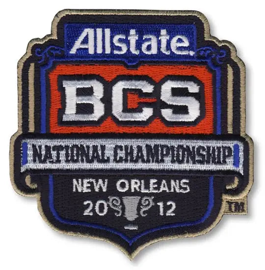 2012 Allstate BCS National Championship Game Patch (LSU vs. Alabama)