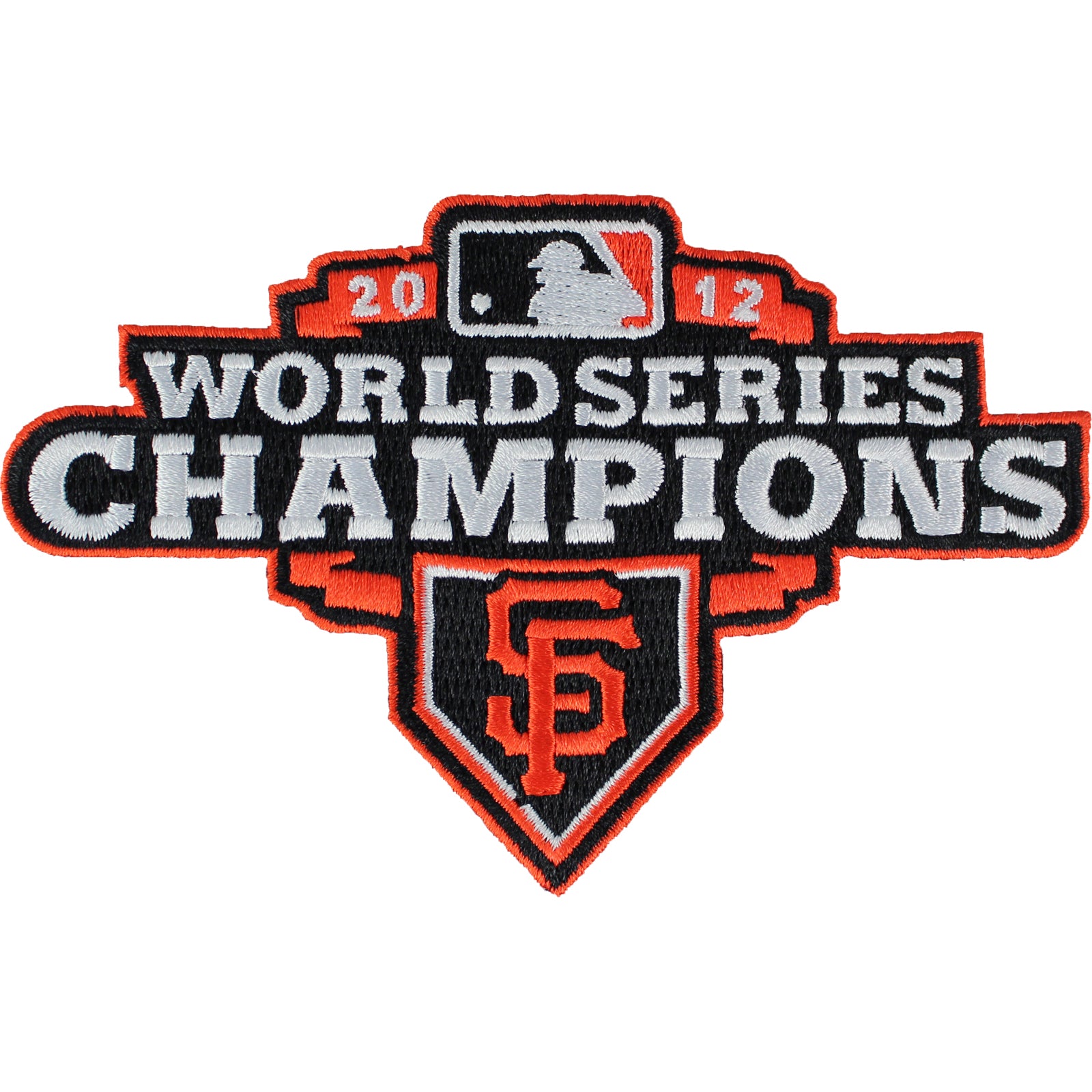 2012 San Francisco Giants MLB World Series Champions Jersey Sleeve Patch (Orange Border) 