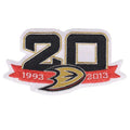 2013 Anaheim Ducks Team 20th Anniversary Season Logo Jersey Patch 