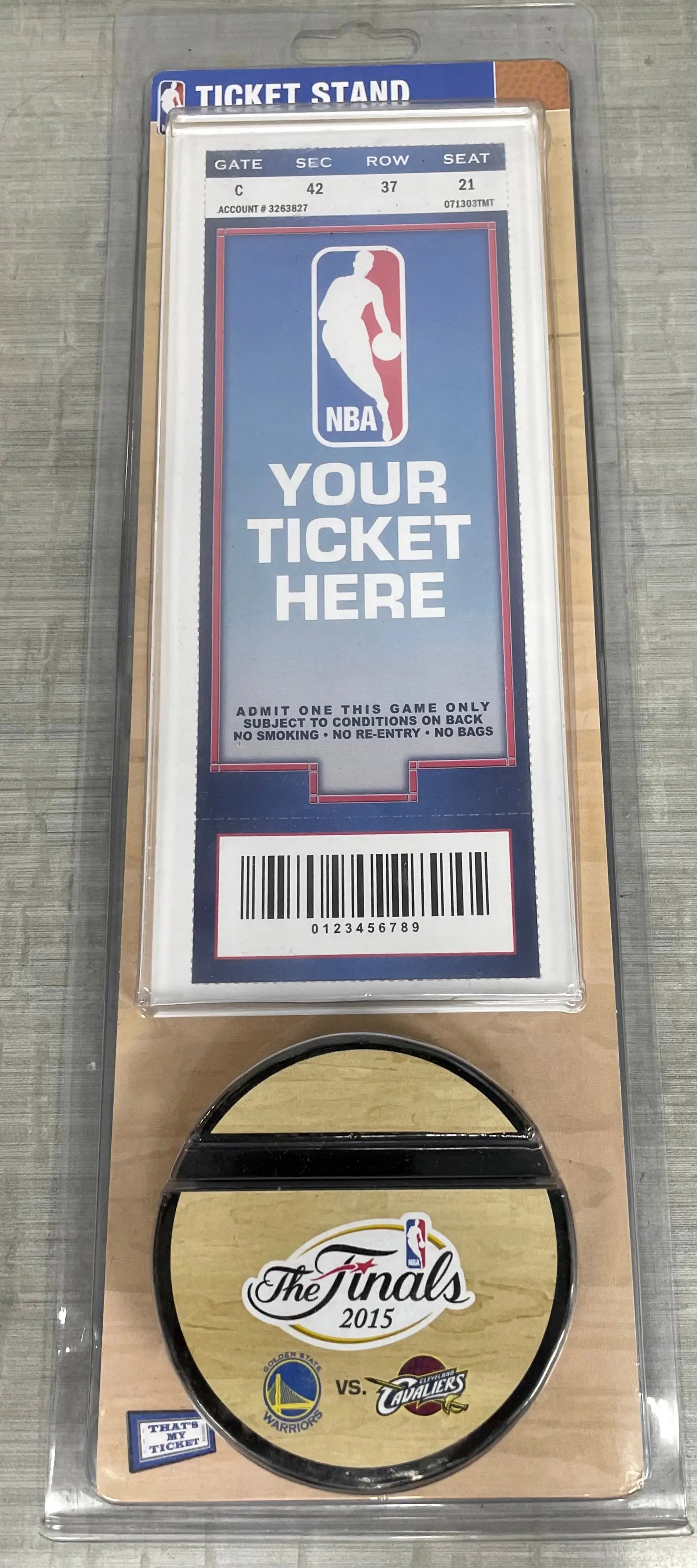 2015 NBA Finals Golden State Warriors Cleveland Cavaliers Ticket Holder 