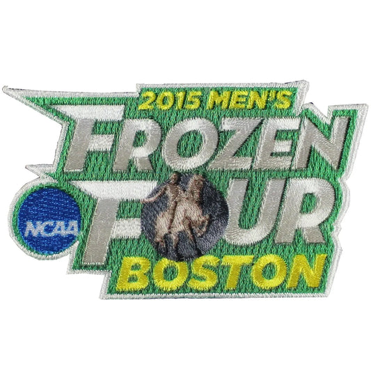 2015 NCAA Men's Hockey Frozen Four Official Jersey Patch Boston Providence Omaha North Dakota 