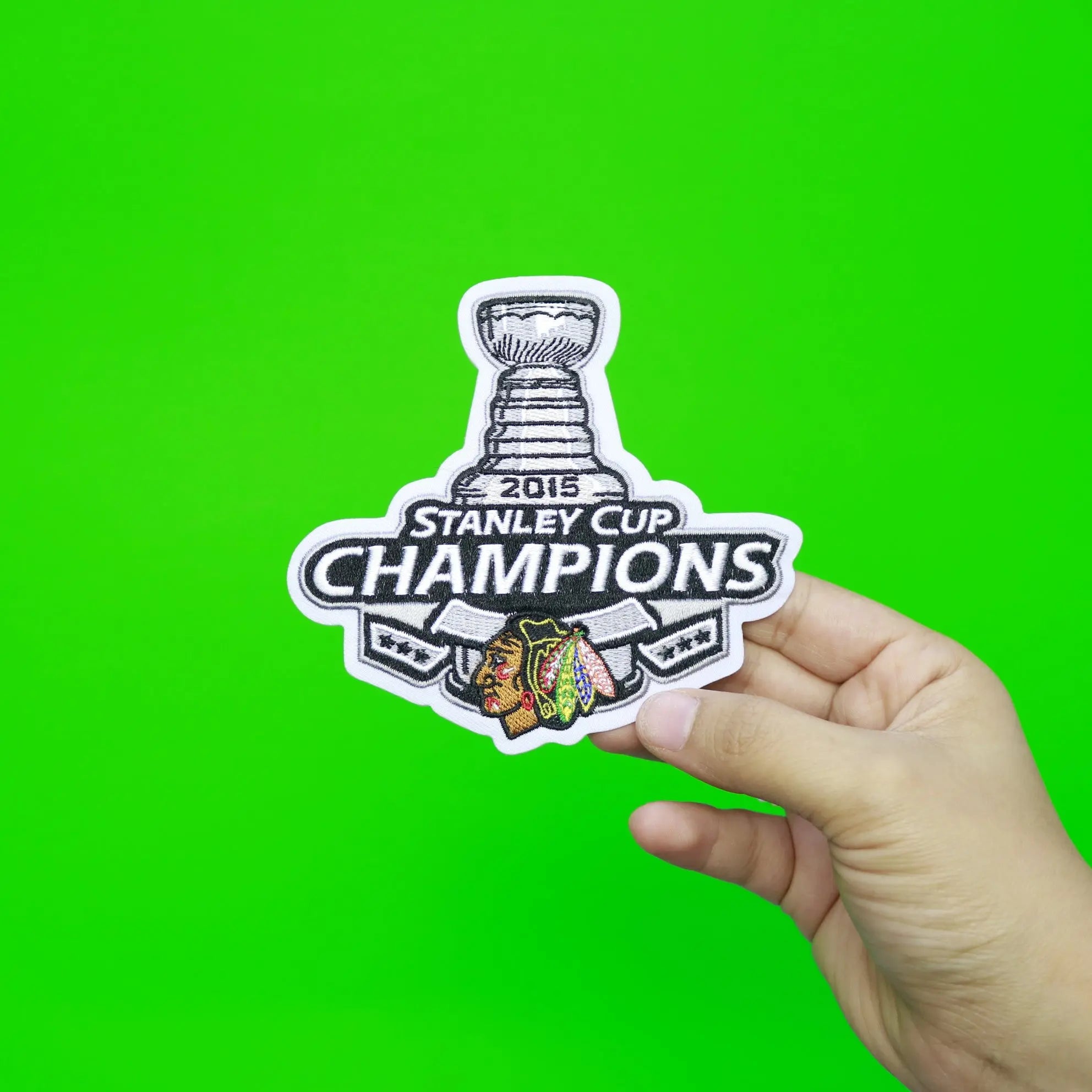2015 NHL Stanley Cup Final Champions Chicago Blackhawks Jersey Commemorative Patch 
