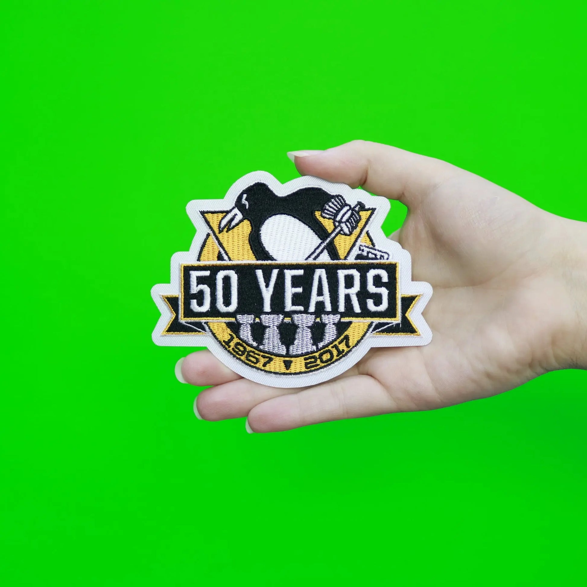 2017 Official Pittsburgh Penguins 50th Anniversary Jersey Patch 