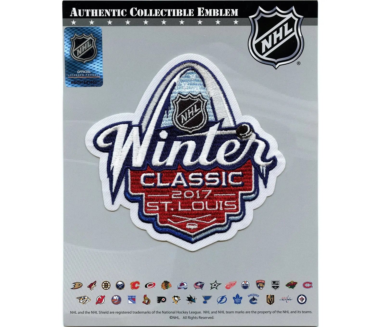 2017 NHL Winter Classic Jersey Patch St. Louis Blues vs Chicago Blackhawks 