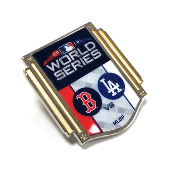 2018 MLB World Series Dueling Lapel Pin Boston Red Sox Los Angeles Dodgers 