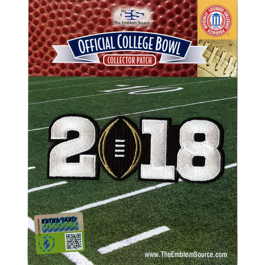2018 College National Championship Game Jersey Patch Georgia Alabama (Black) 