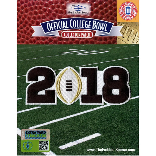 2018 College National Championship Game Jersey Patch Georgia Alabama (White) 