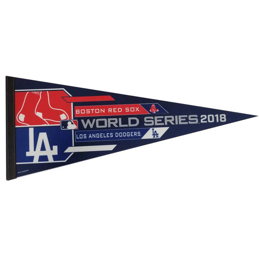2018 MLB World Series Dueling Boston Red Sox Los Angeles Dodgers Pennant (Classic) 