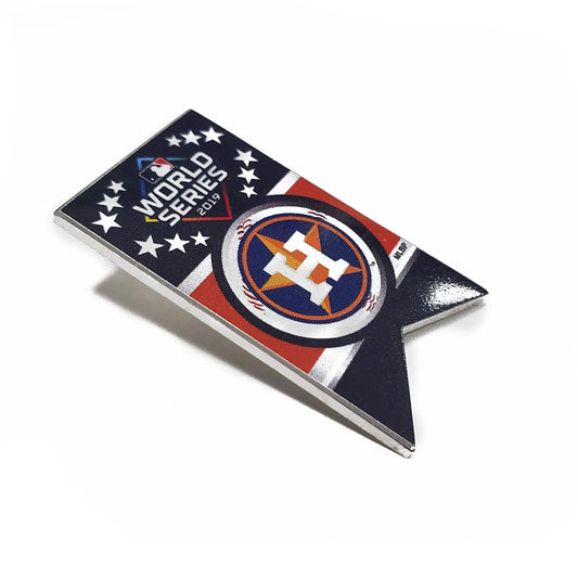 2019 MLB World Series American League Team Banner Collector Lapel Pin Houston Astros 