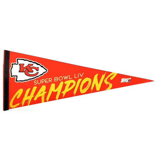 2020 Super Bowl 54 LIV  Champions Kansas City Chiefs Classic Pennant 