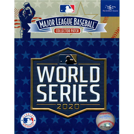 2020 MLB World Series Emboss Tech Jersey Patch Los Angeles Dodgers Tampa Bay Rays 
